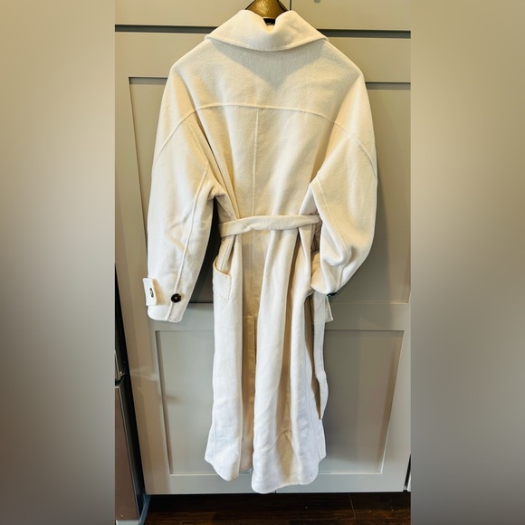 Zara Winter White Wool Coat - Picture 7 of 10